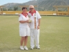 Winners Christine Parkinson and Reg Birmingham